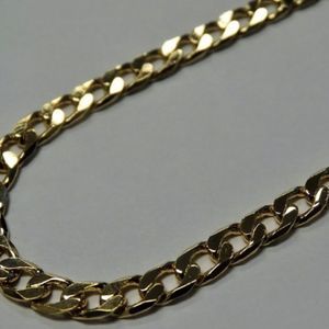 14K High Polish STAMPED Cuban Link Gold Chain